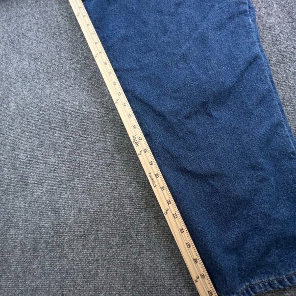 LL Bean Blue Jeans Adult Men's 44X30 Relaxed Fit Blanket Lined Plaid 100% Cotton - Picture 6 of 12